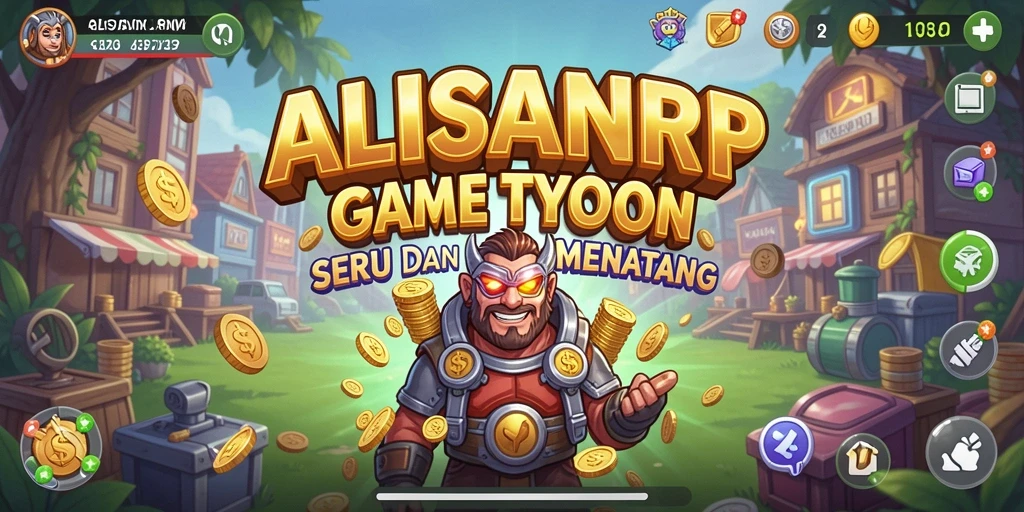 Screenshot gameplay ALISANRP menampilkan suasana bisnis yang dinamis.