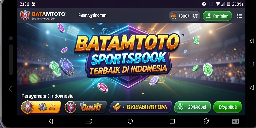 Tampilan menarik gameplay Sportsbook BATAMTOTO saat taruhan berlangsung.