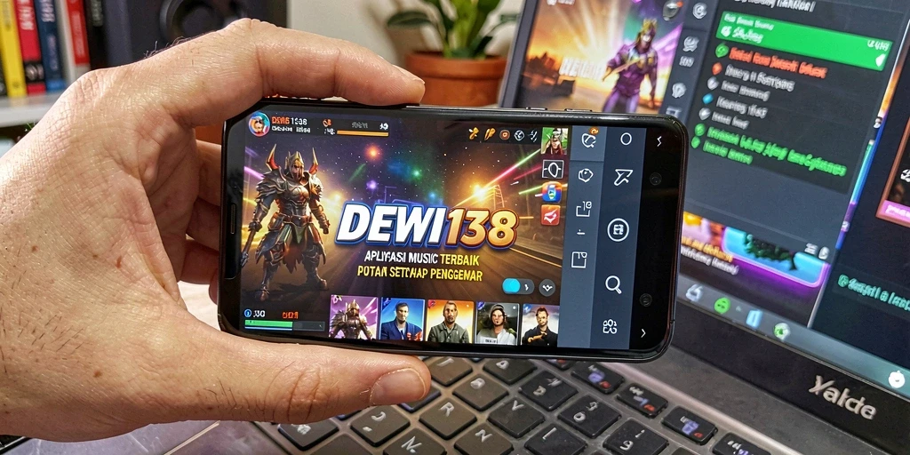 Tampilan screenshot DEWI138 dengan antarmuka musik yang menarik.