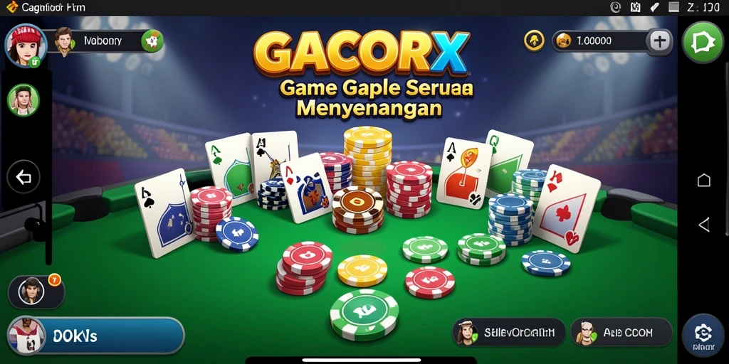 Tampilan gameplay GACORX yang seru dan interaktif.