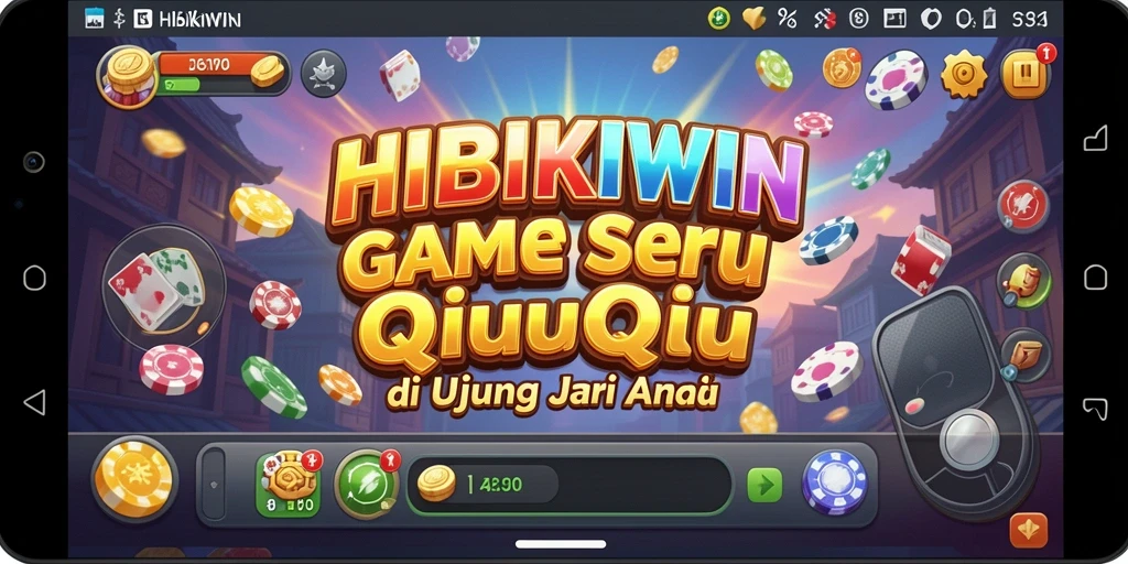 Screenshot gameplay HIBIKIWIN dengan suasana QiuQiu yang seru.