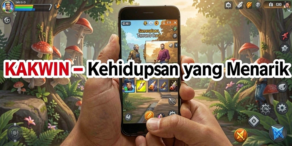 Tampilan gameplay menarik KAKWIN dengan aktivitas seru.