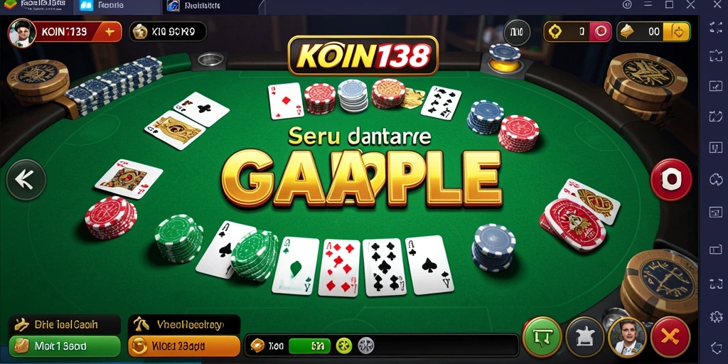 Tampilan gameplay Gaple yang seru dan interaktif di KOIN138.