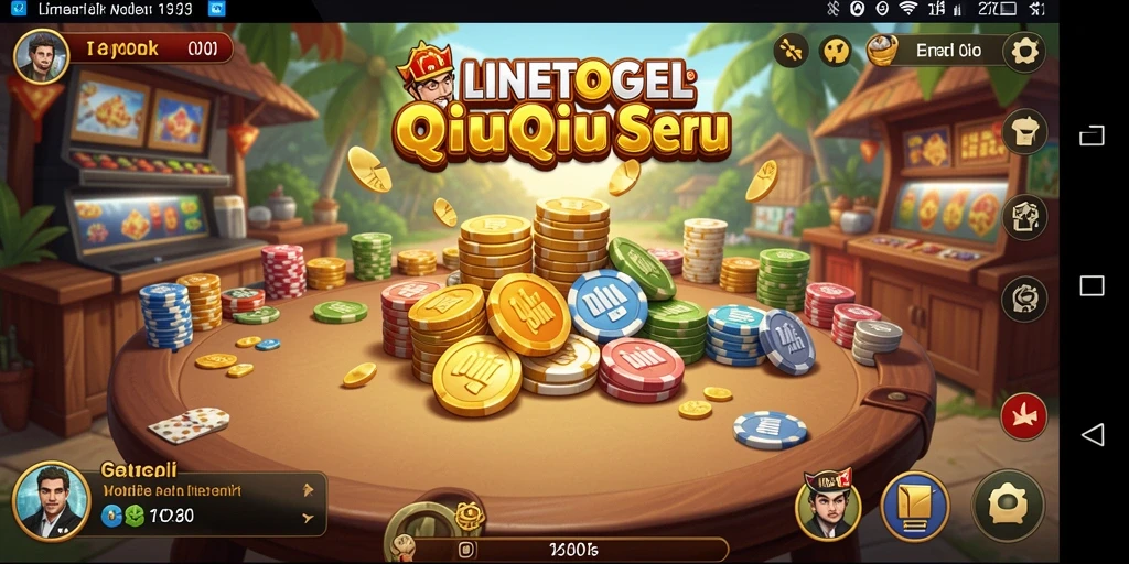 Tampilan gameplay seru dari LINETOGEL QiuQiu.
