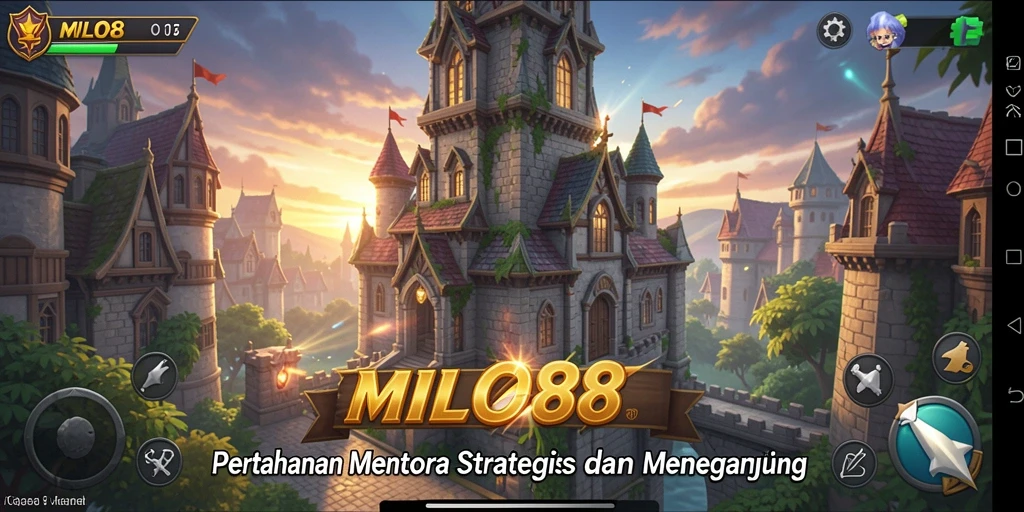 Tampilan gameplay <strong>MILO88</strong> yang seru dalam melawan gelombang musuh.