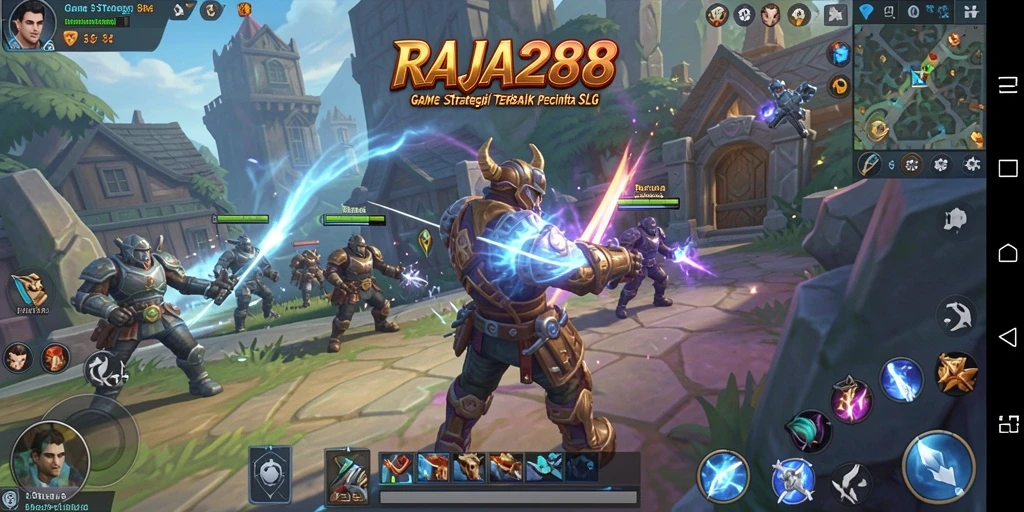 Tampilan gameplay seru di RAJA288 menunjukkan strategi dan pertempuran yang menegangkan.