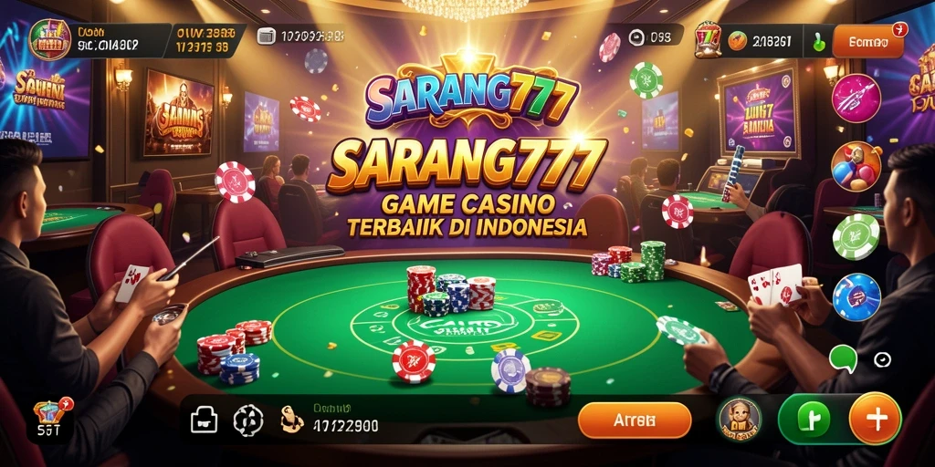 Tampilan gameplay mendebarkan dari aplikasi Live Casino SARANG777.